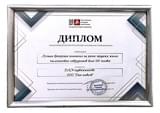 Диплом национального конкурса "Профессиональное признание" 2023